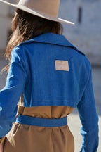 Blue Moon klassischer Trenchcoat