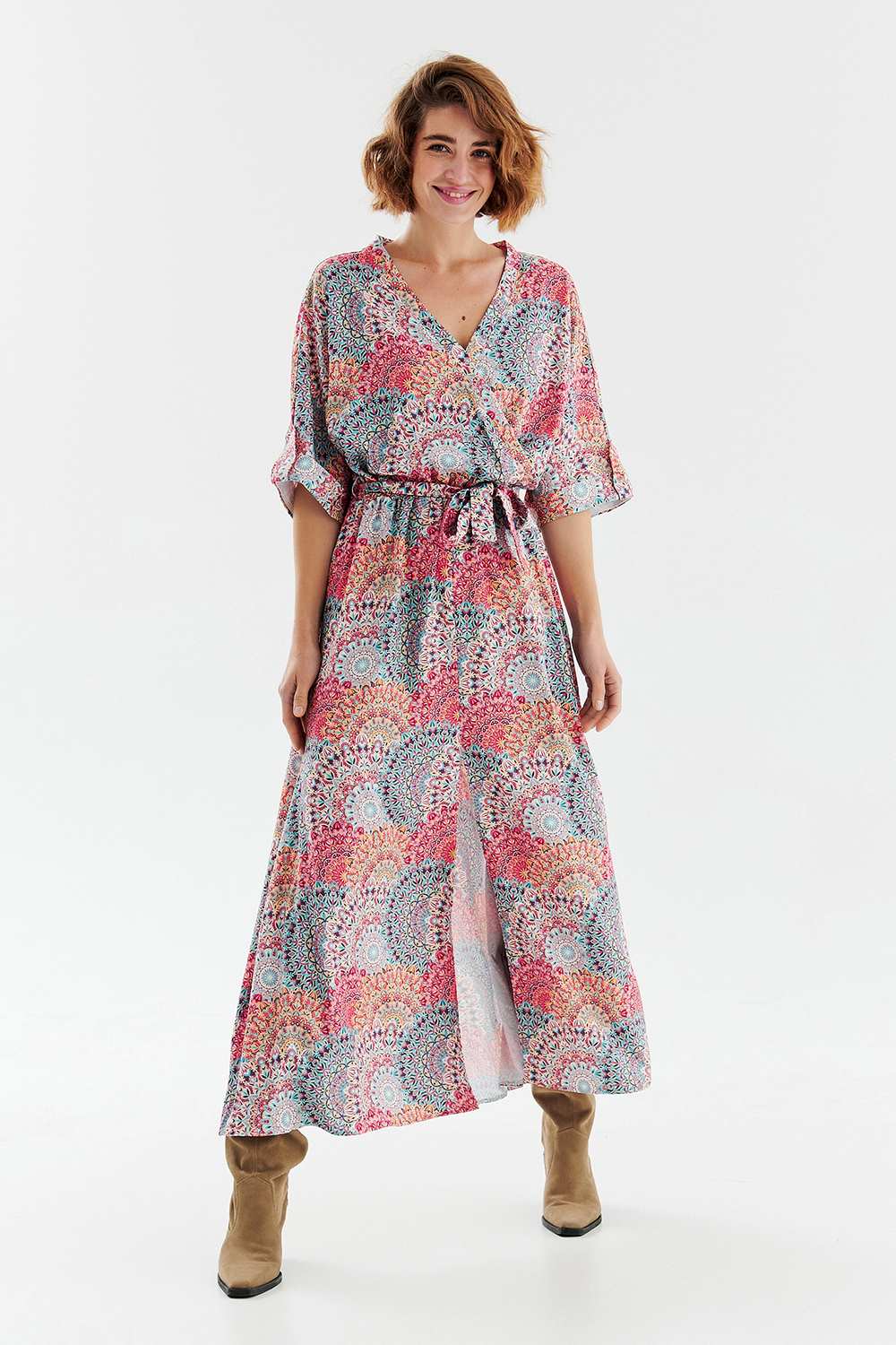 Sjana long dress with binding