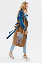 Blue Moon klassischer Trenchcoat