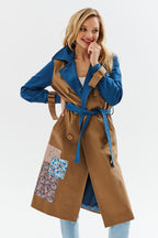 Blue Moon klassischer Trenchcoat