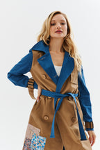Blue Moon klassischer Trenchcoat