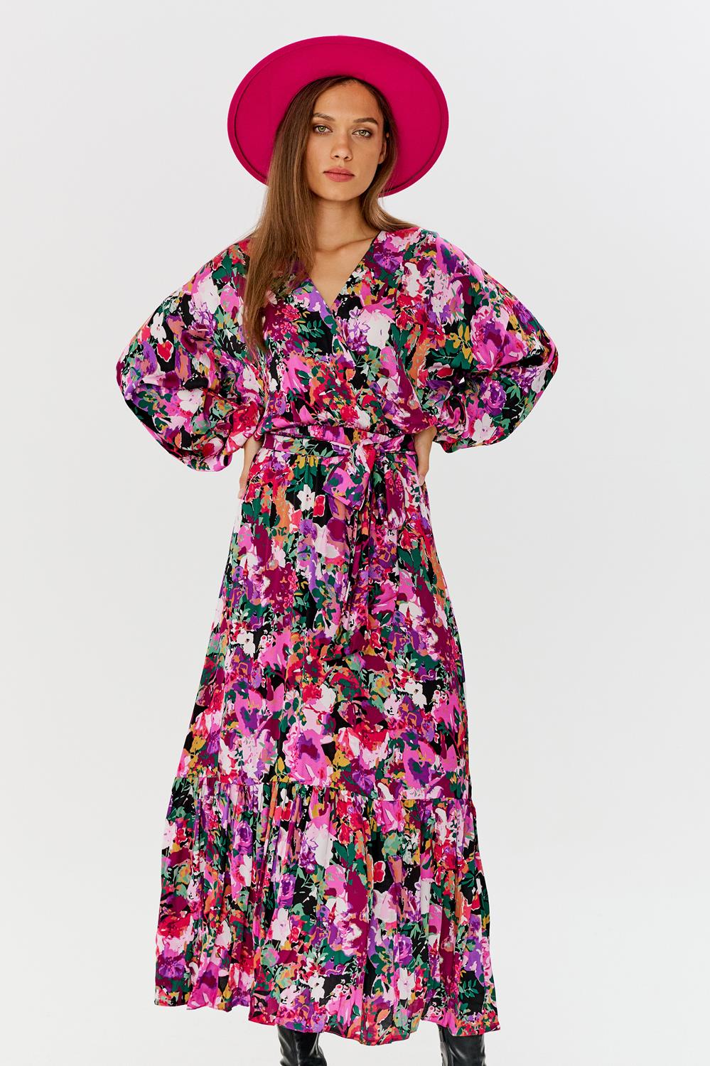 Floral Blush Frill Dress