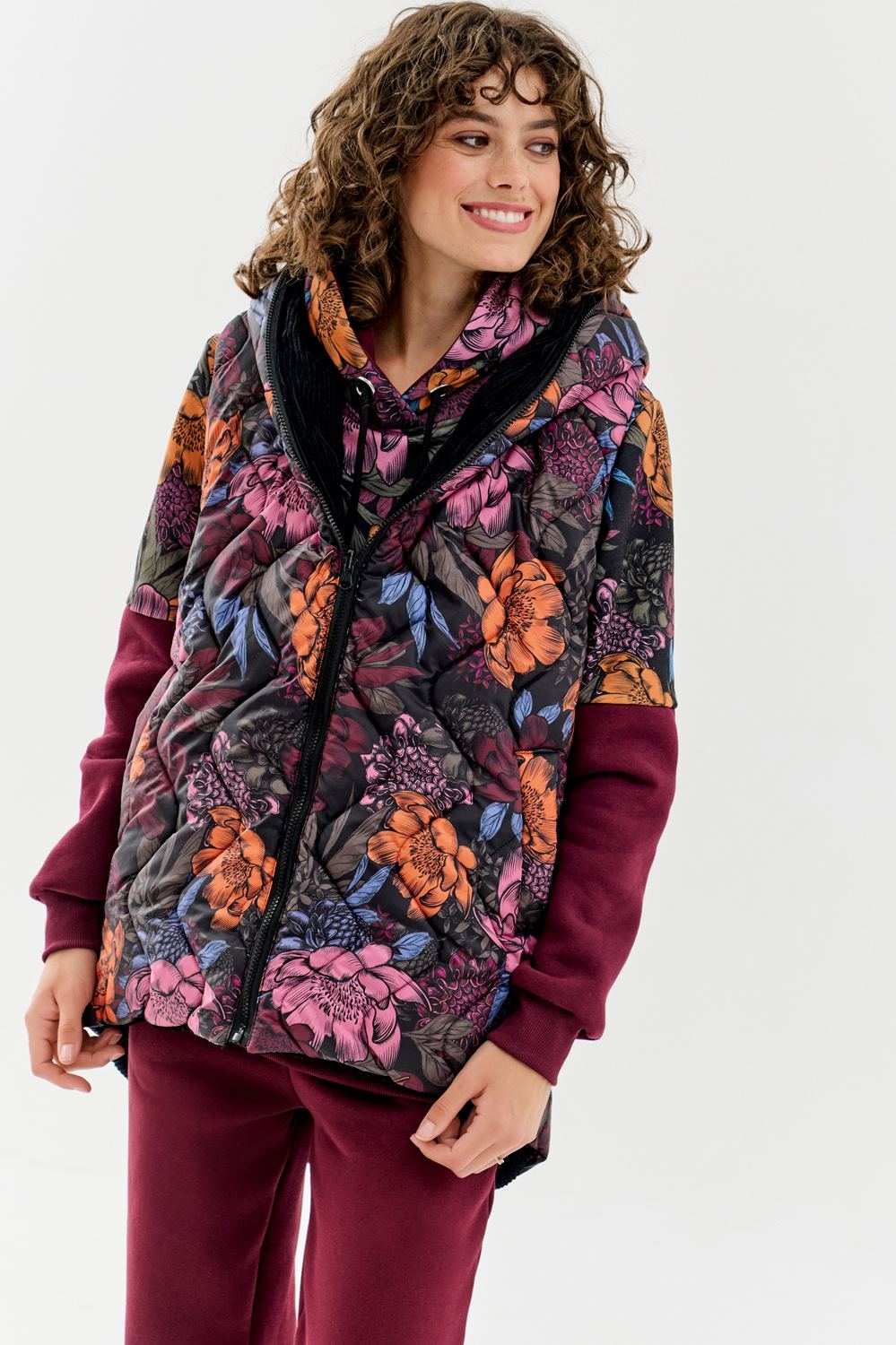 Flower Flames Double-Sided Vest