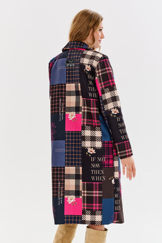 Moments in Time patchwork coat