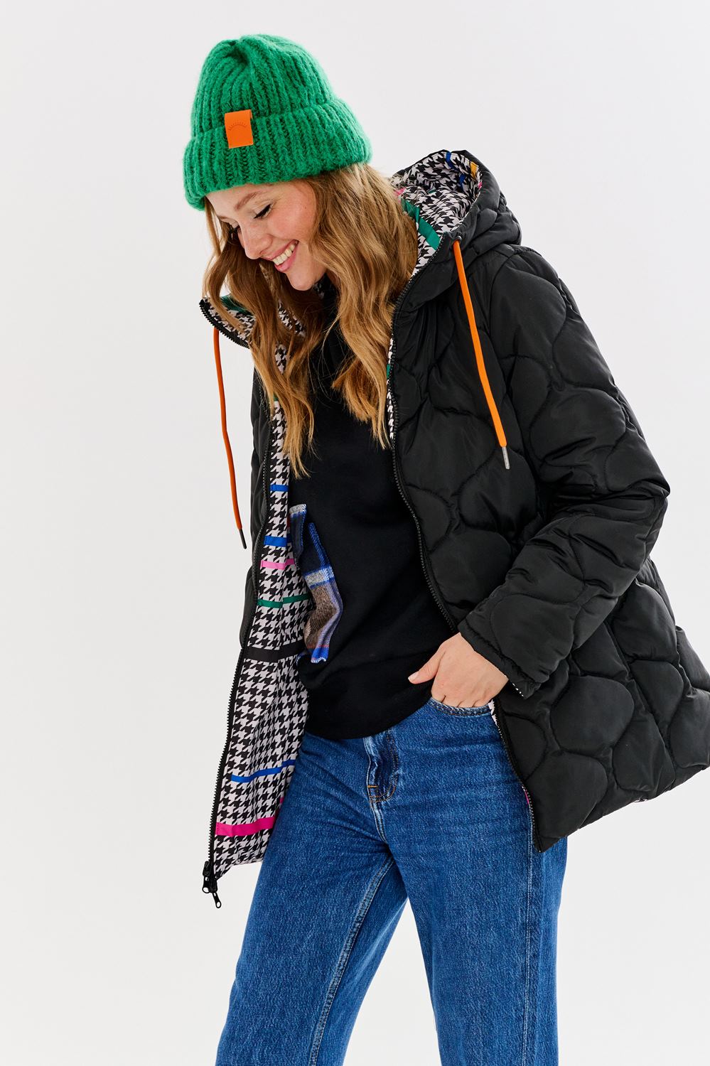 The Colorful Flurry double-sided insulated jacket