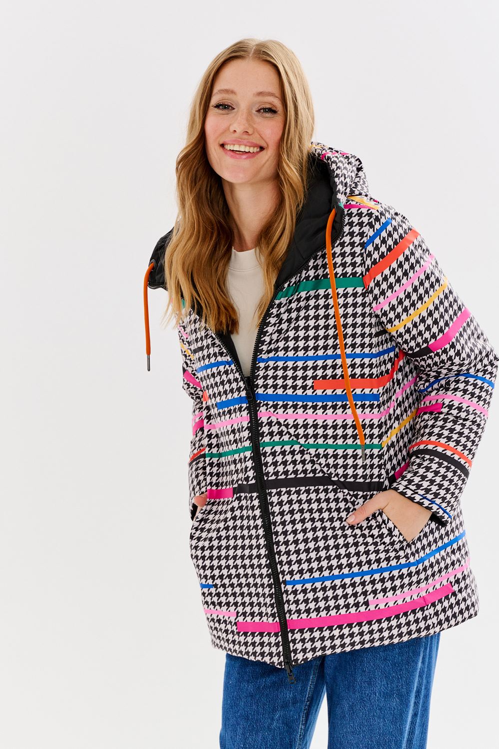 The Colorful Flurry double-sided insulated jacket
