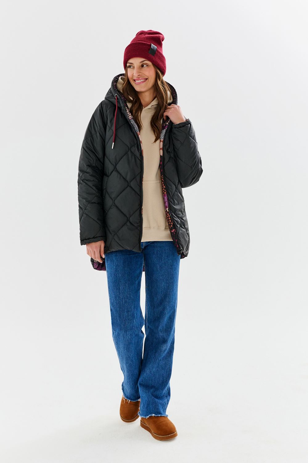 The Waterfall double-sided insulated jacket