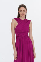 Magenta Love infinity maxi-jurk
