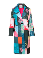 Garten der Magie Patchwork-Klassik-Schnitt Mantel