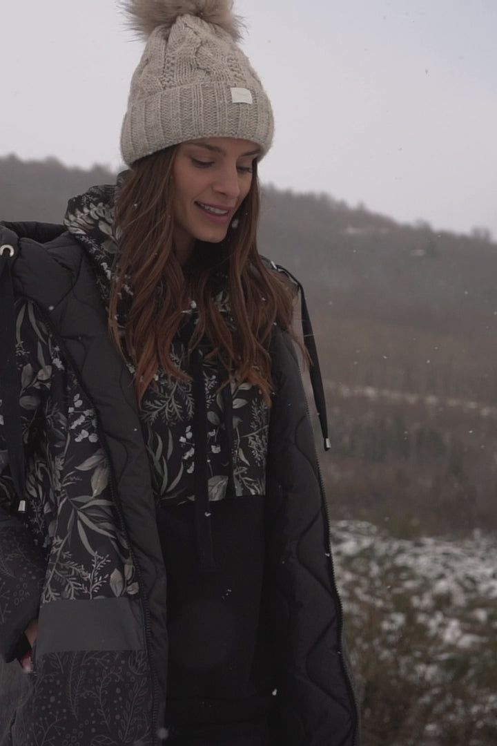 Manteau matelassé réversible Moss Garden