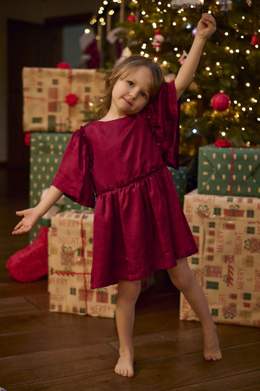 The Red Jolly dress for girls