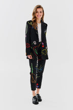 Botanische Oversize-Jacke