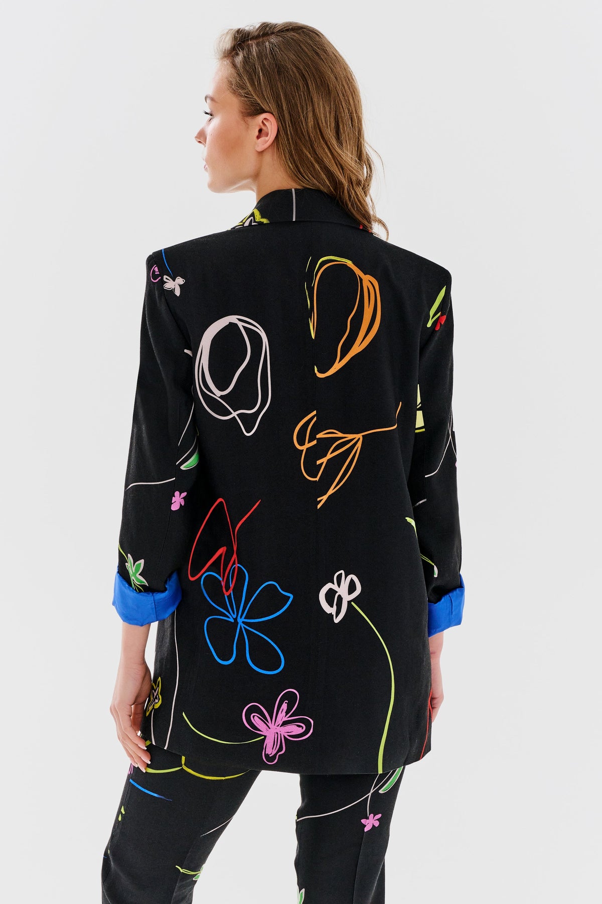 Botanische Oversize-Jacke