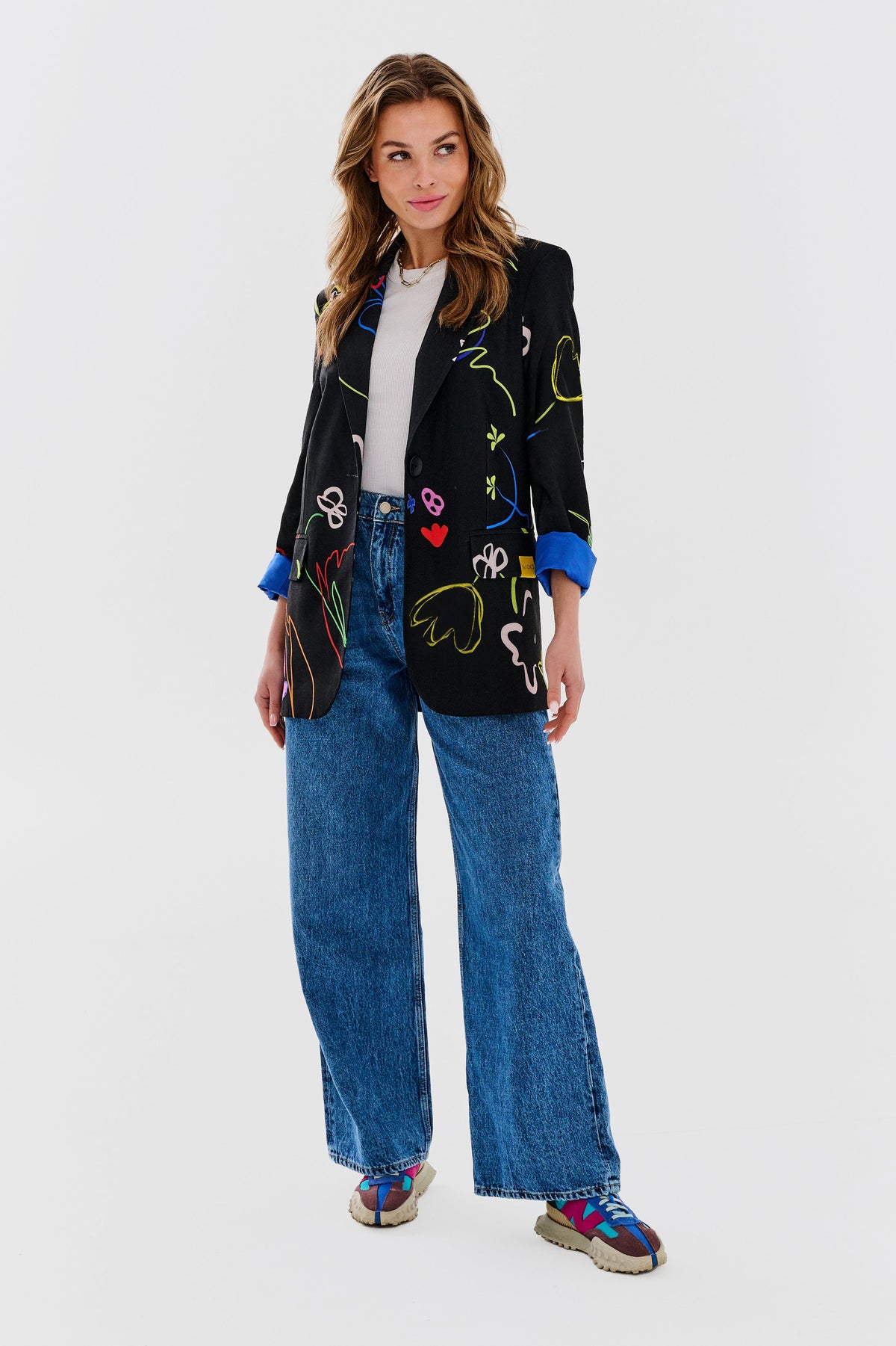 Botanische Oversize-Jacke