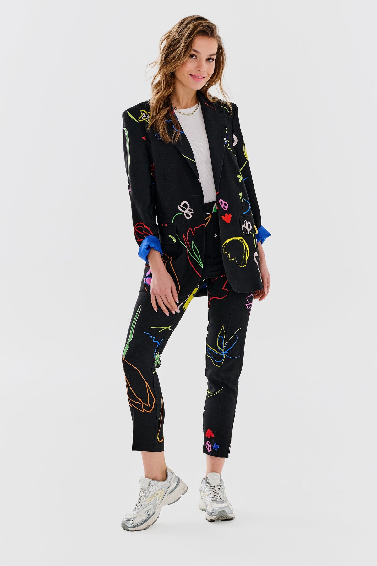 Botanische Oversize-Jacke